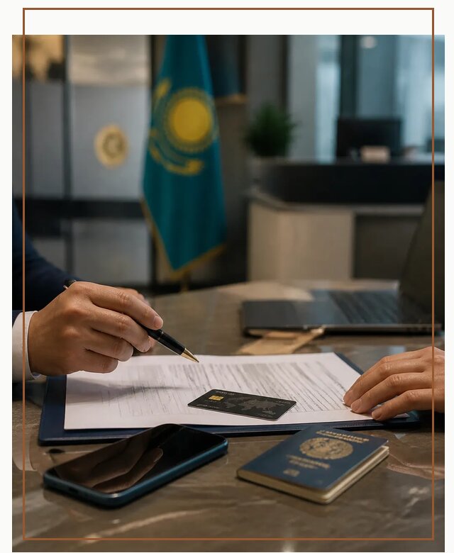 Открытие счета и банковской карты в Казахстане в Азнакаеве